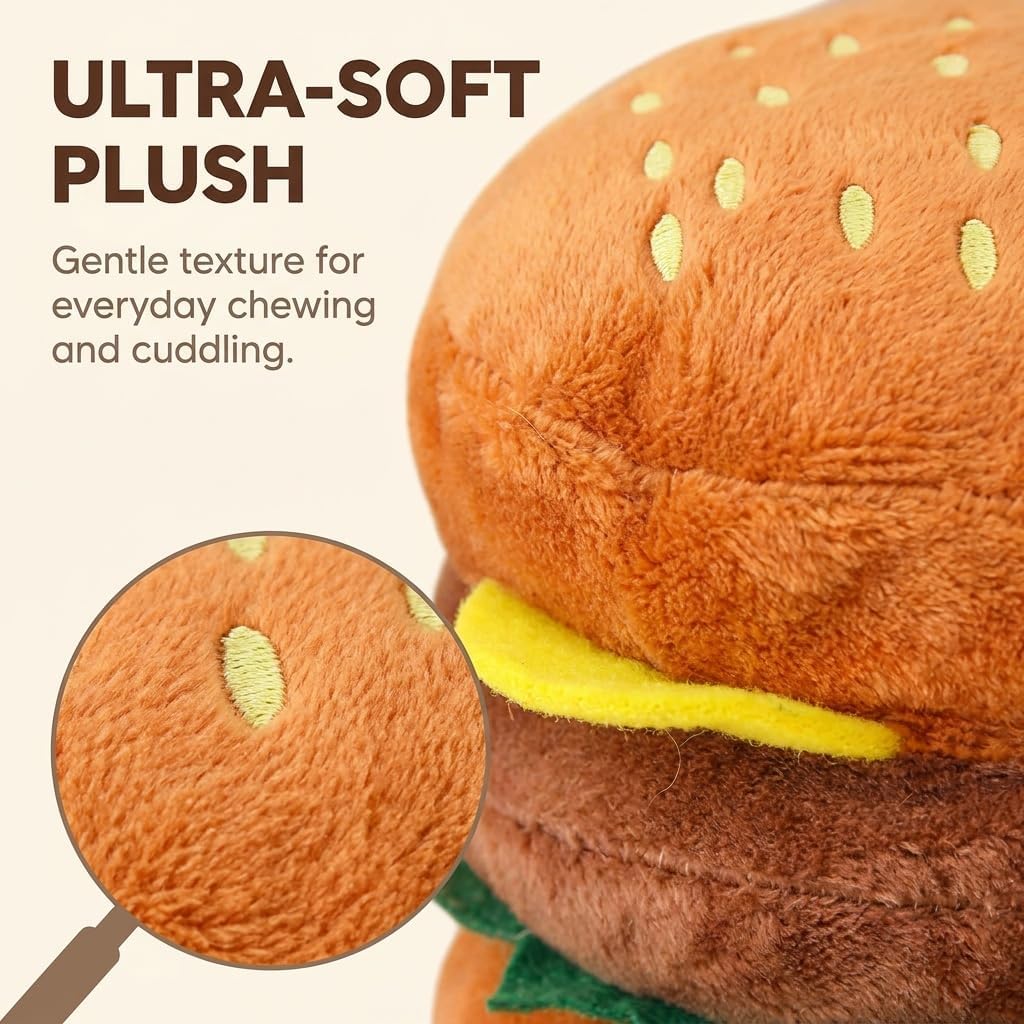 Hamburger Shape Dog Squeaky Toy C6280