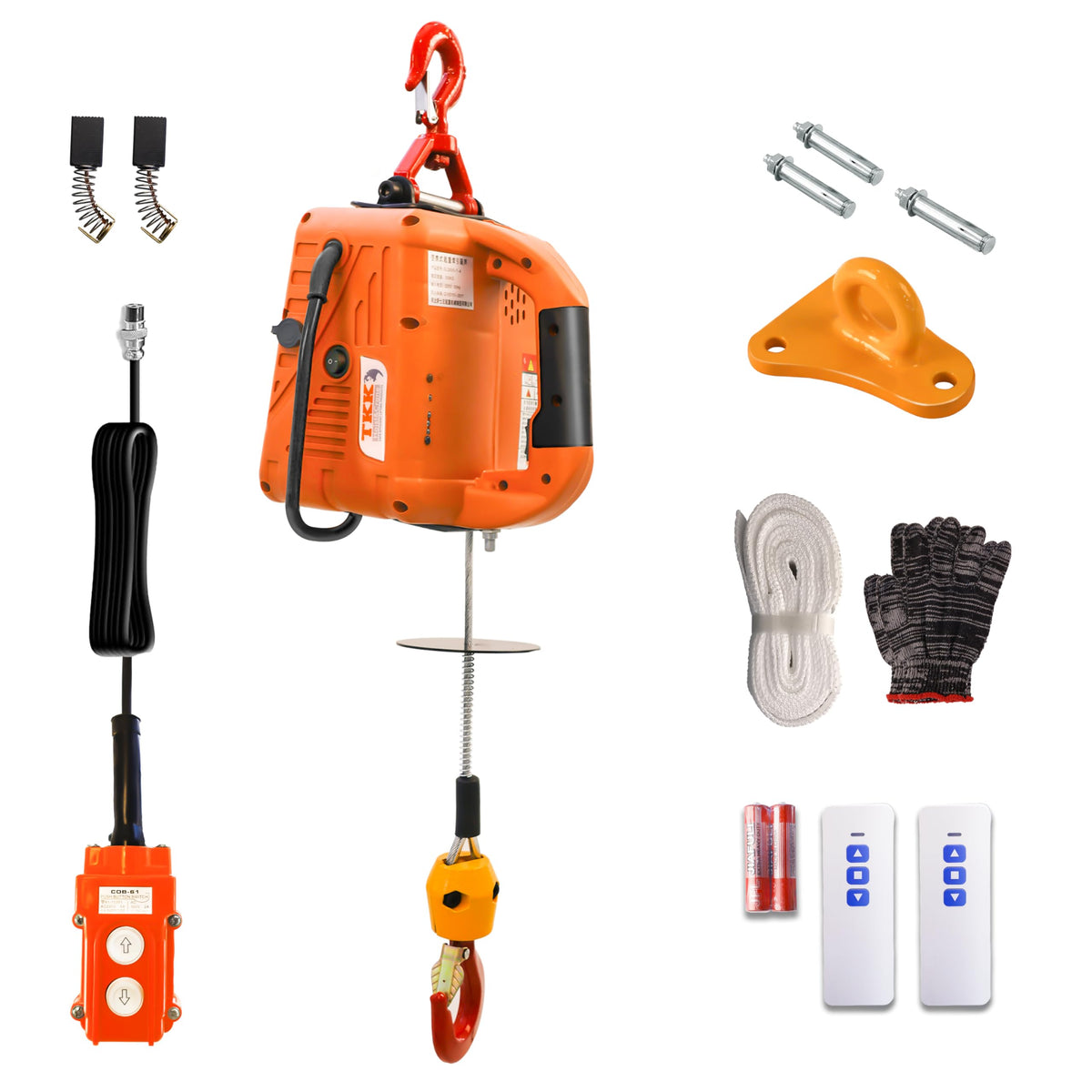 1500W 1100 lb Capacity Electric Hoist N114279