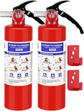 2 Pack 2.5 lb ABC Dry Chemical Fire Extinguishers D341037