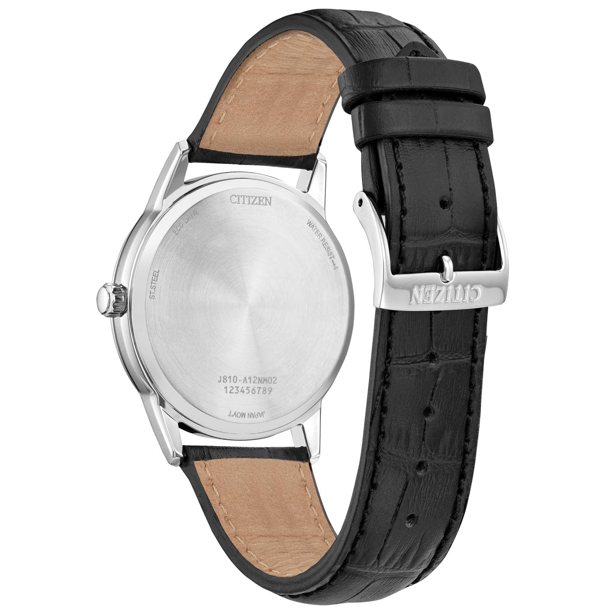 Men's Leather Strap Watch E766724