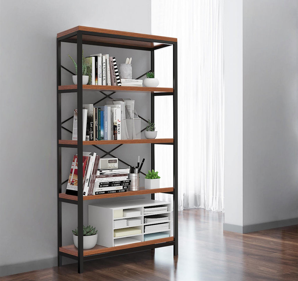 5 Tier Heavy Duty Freestanding Bookcase J337
