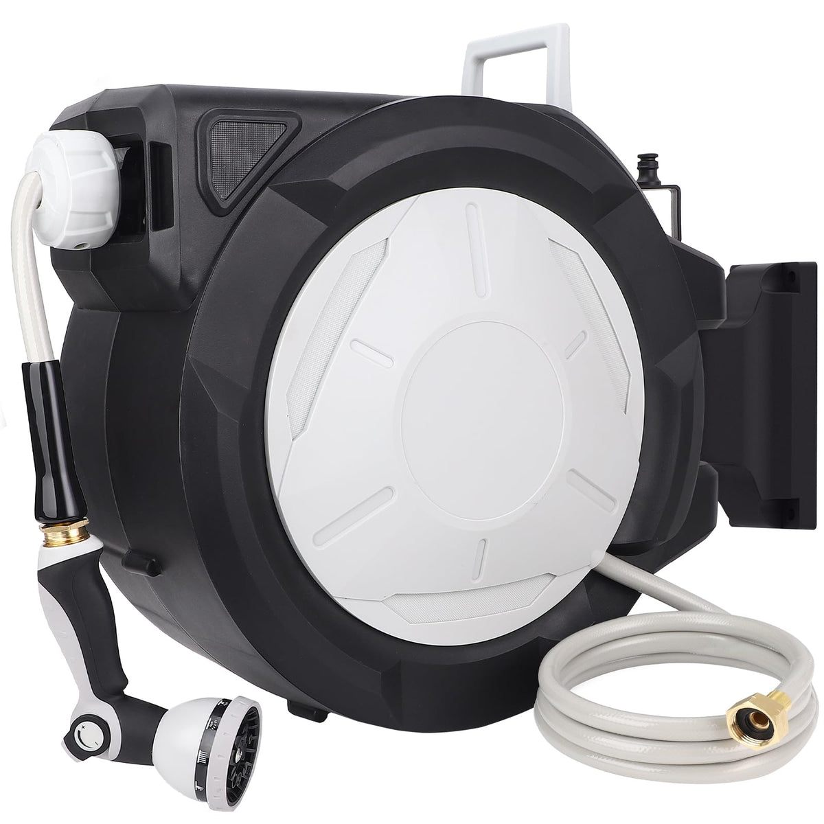 Retractable Garden Hose Reel 1/2 Inch x 100 ft Wall Mounted G5105