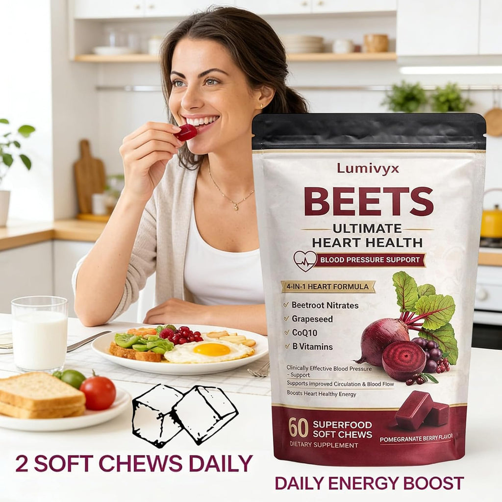Beet Root Chews, Pomegranate Berry Flavor, 60 Chews R1493