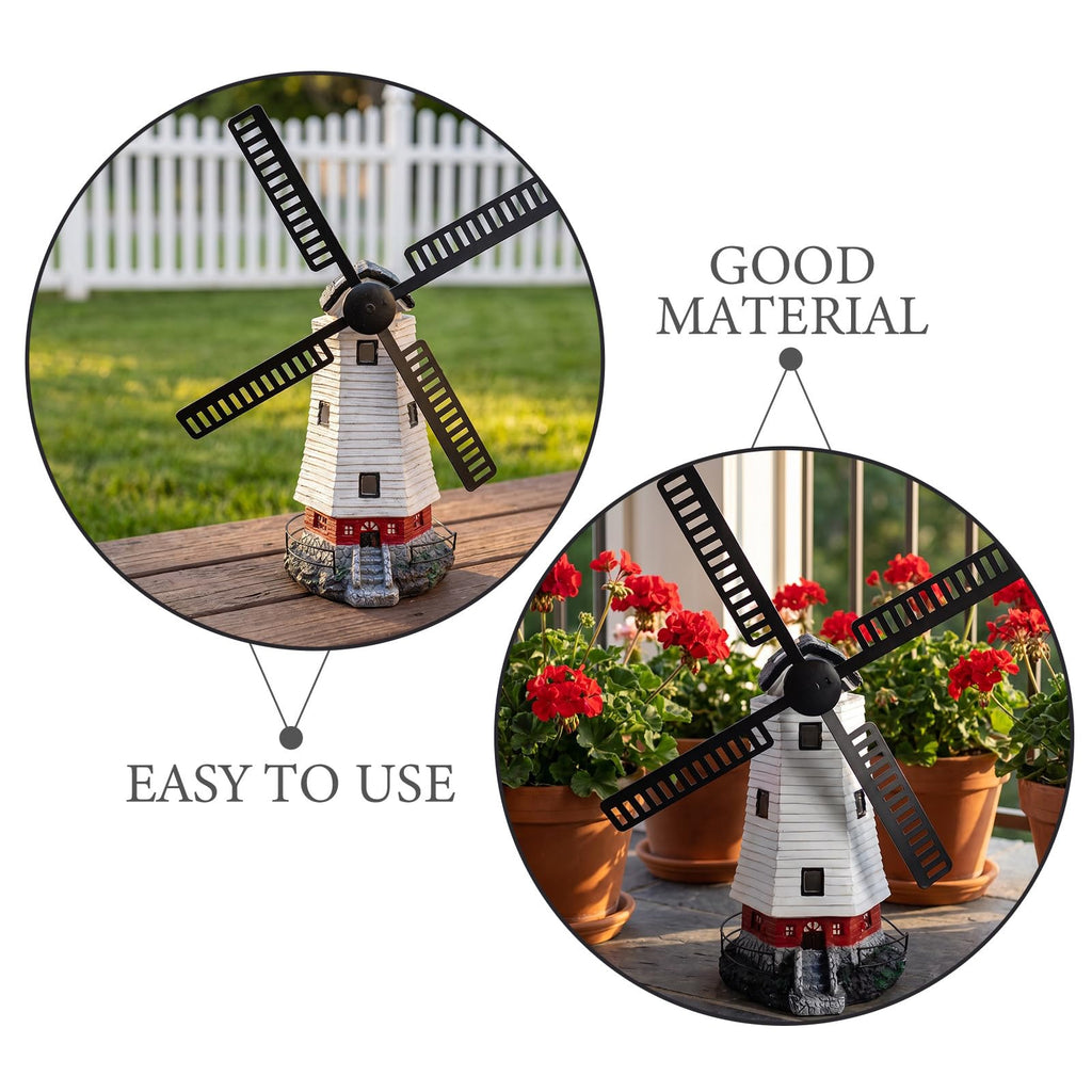 Solar Powered Lighthouse Statue 13 inch S35133