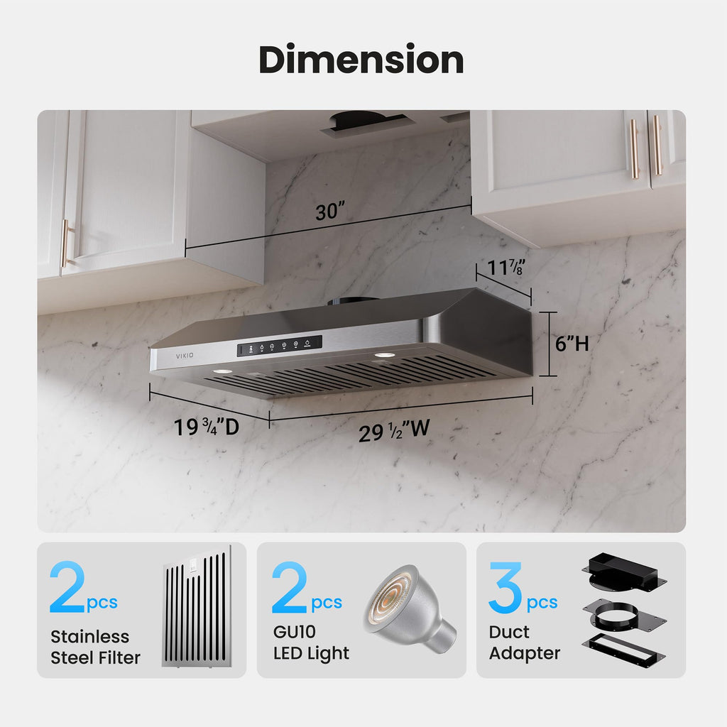 30 Inch Under Cabinet Range Hood F141023