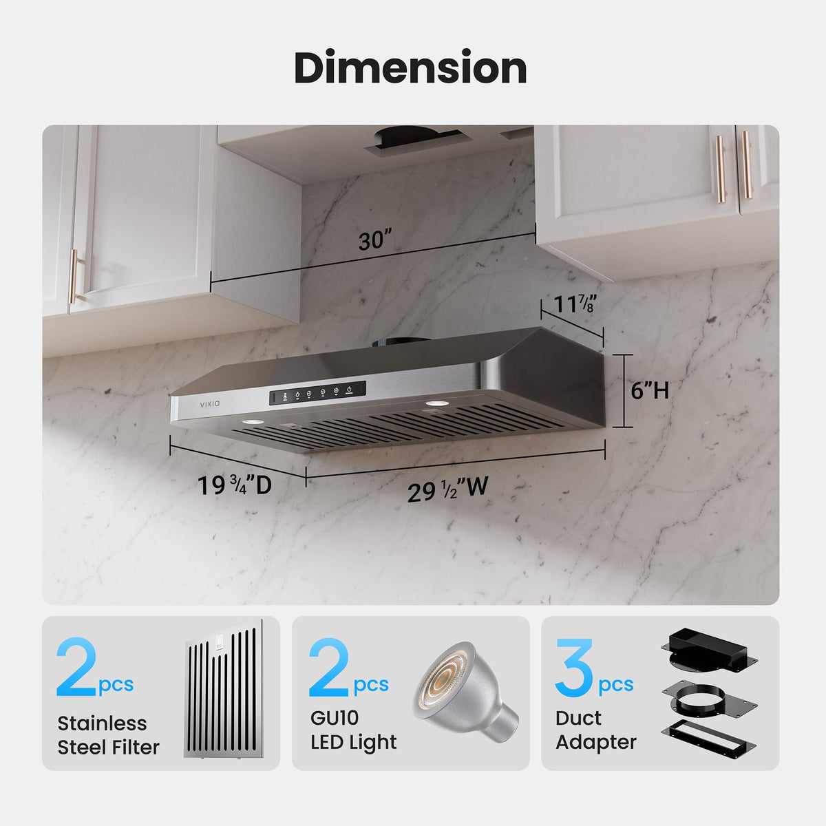 30 Inch Under Cabinet Range Hood F141023