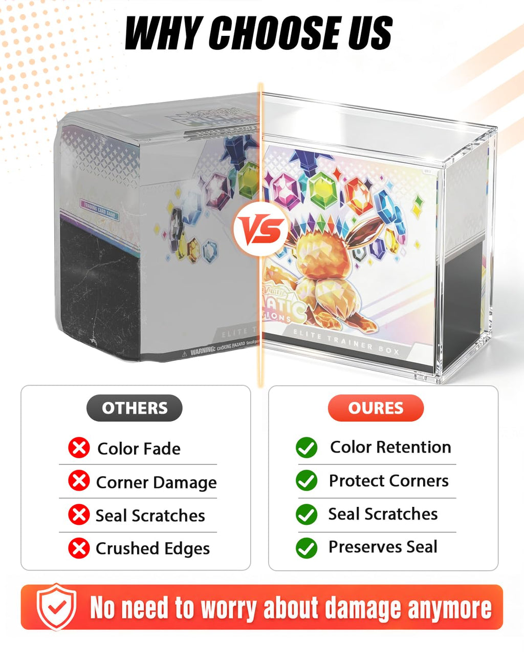 Acrylic ETB Protector Case 3 Pack T422