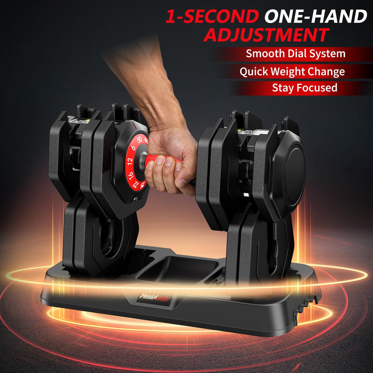 Adjustable Dumbbell Set 25 lb or 50 lb S700