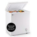 5.0 Cu.Ft White Chest Freezer with Removable Basket I587