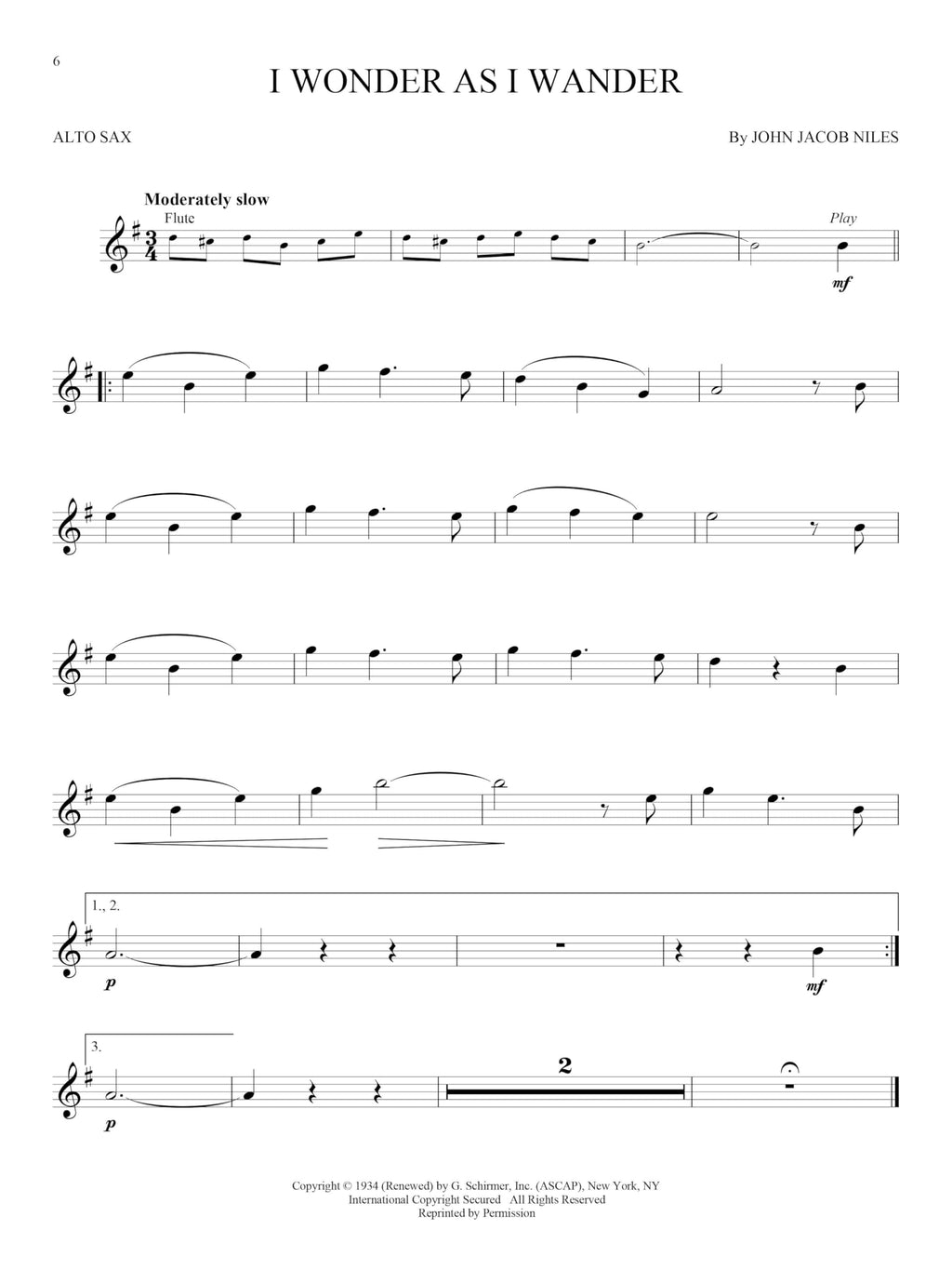 Alto Sax Sheet Music Songbook S387