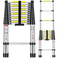 12.5FT Aluminum Telescoping Ladder 330 lb E71133