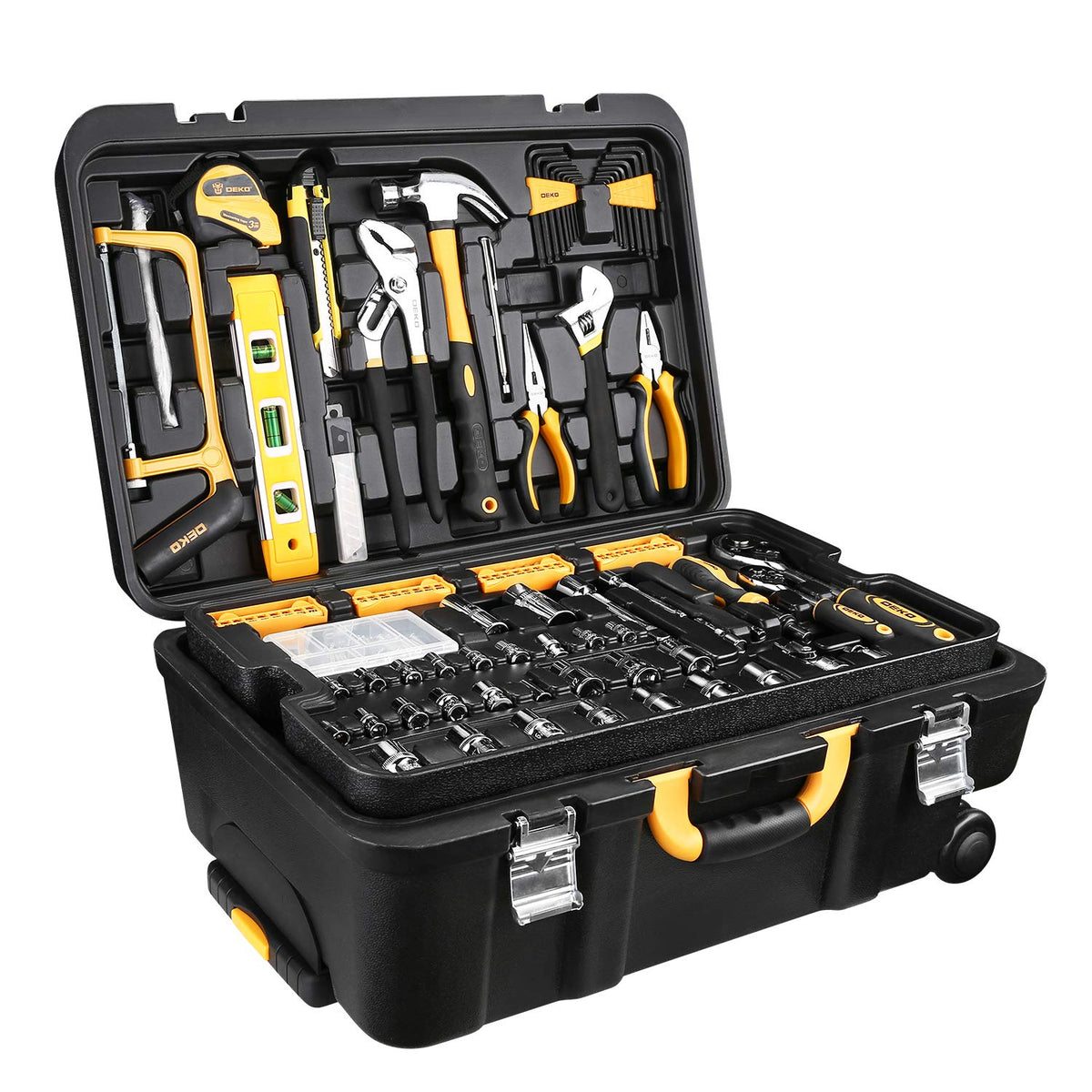 258 Piece Rolling Tool Box Socket Wrench Hand Tool Set H91924
