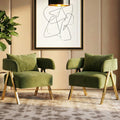 Green Velvet Accent Chairs Set of 2 G249597