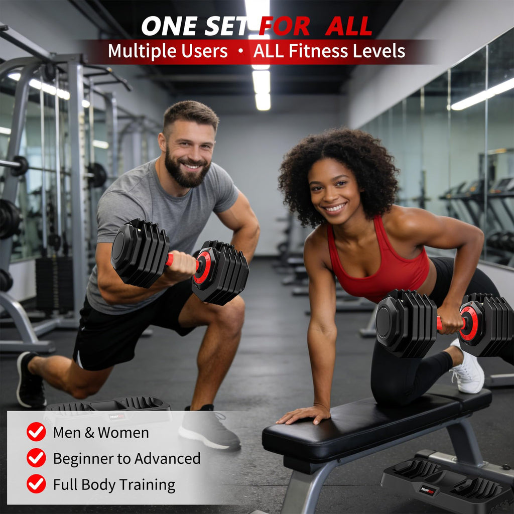 Adjustable Dumbbell Set 25 lb or 50 lb S700