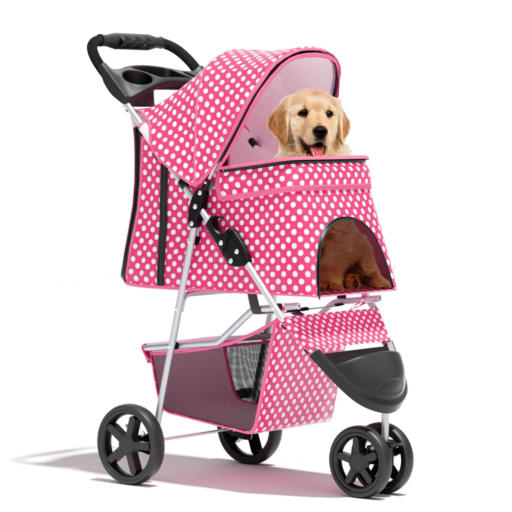 Foldable 3-Wheel Pet Stroller U2892