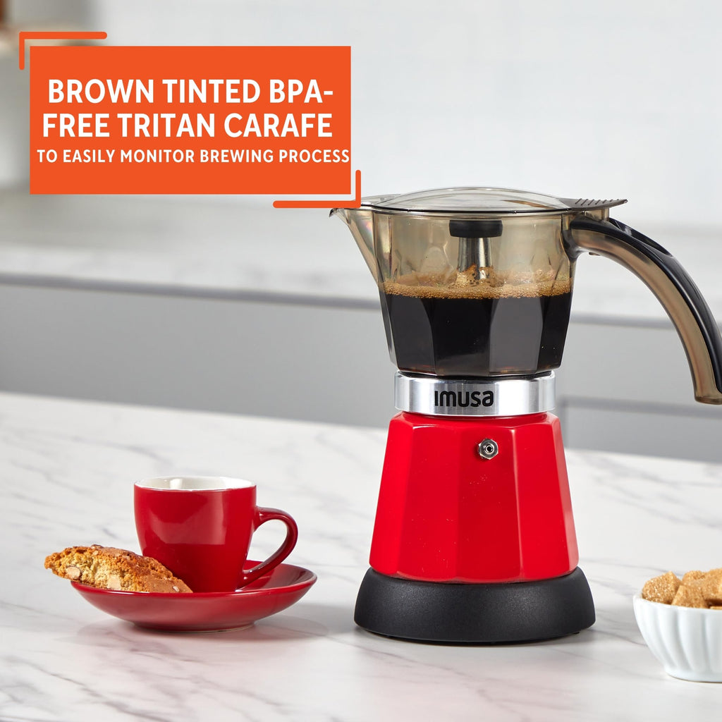 Red Electric Espresso Coffee Maker N50192