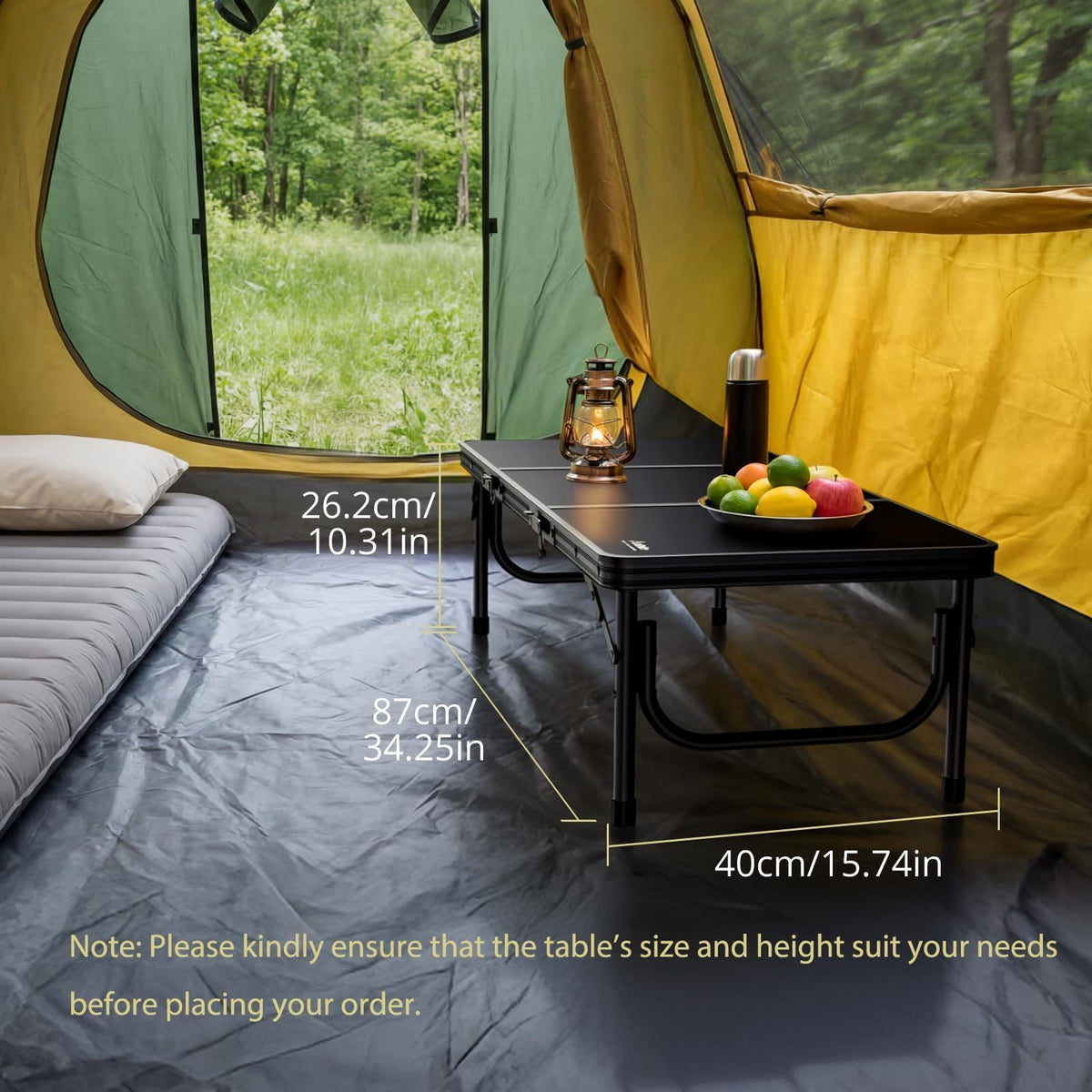 Black Folding Picnic Table B4248