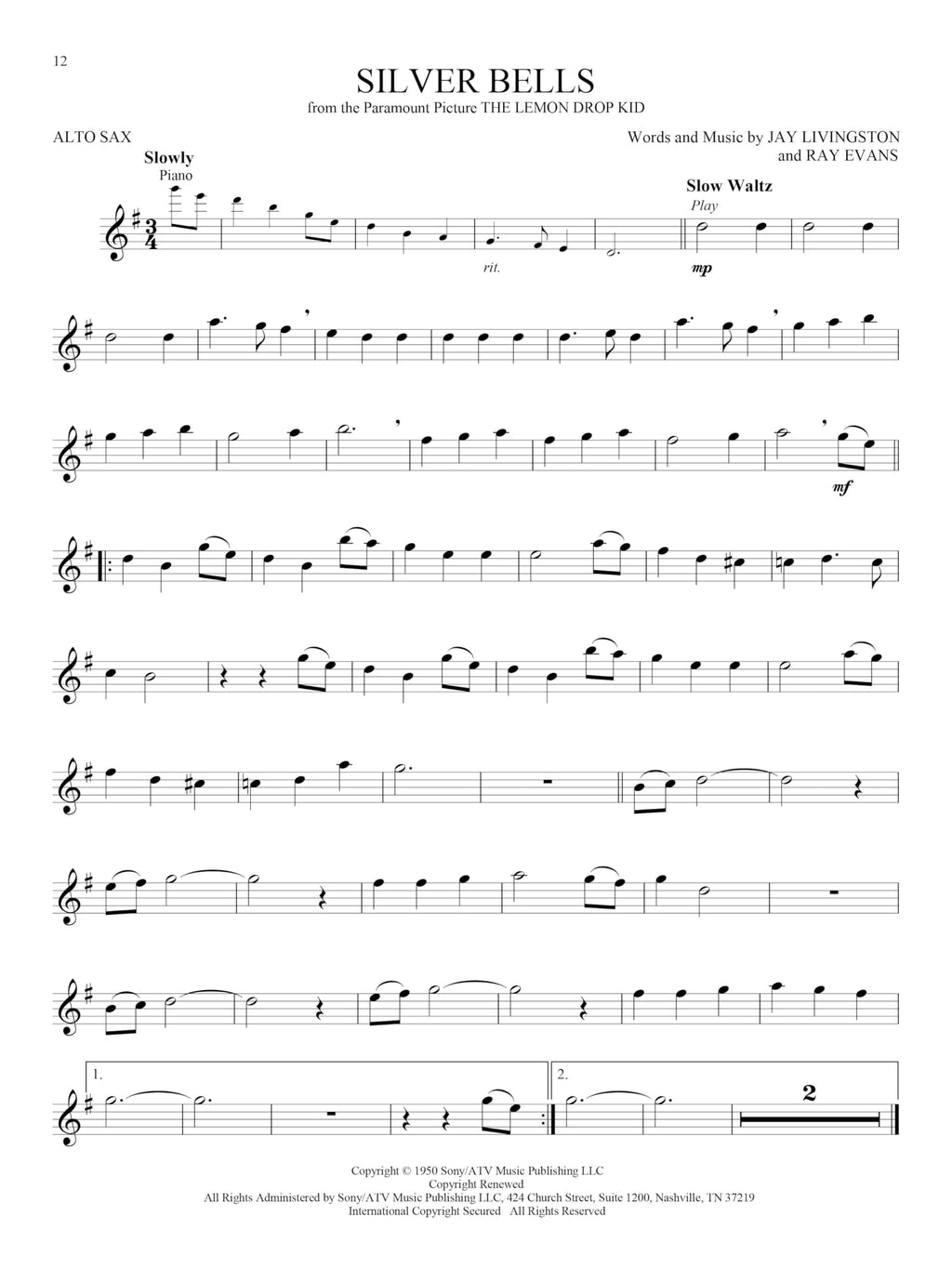 Alto Sax Sheet Music Songbook S387