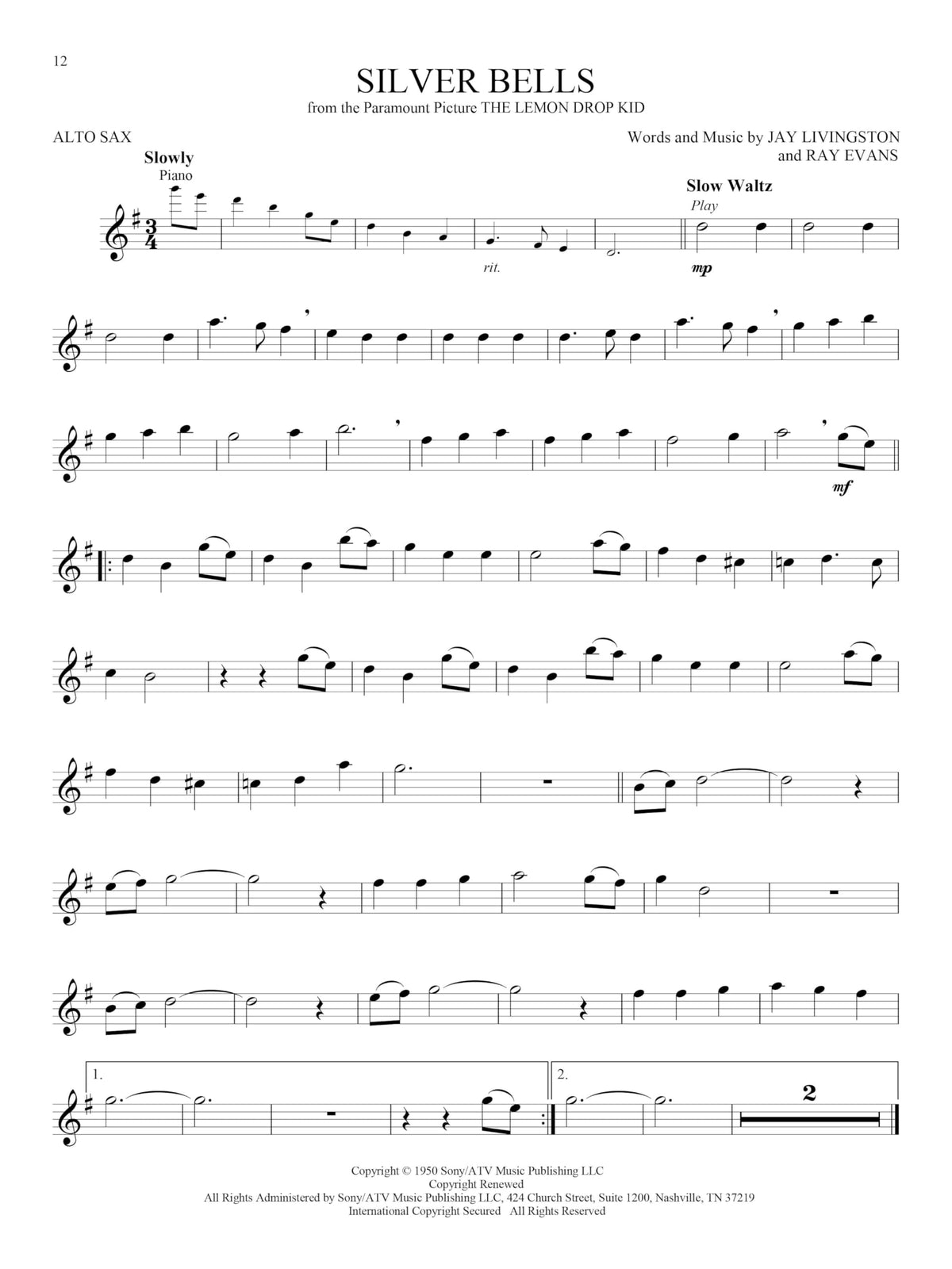 Alto Sax Sheet Music Songbook S387