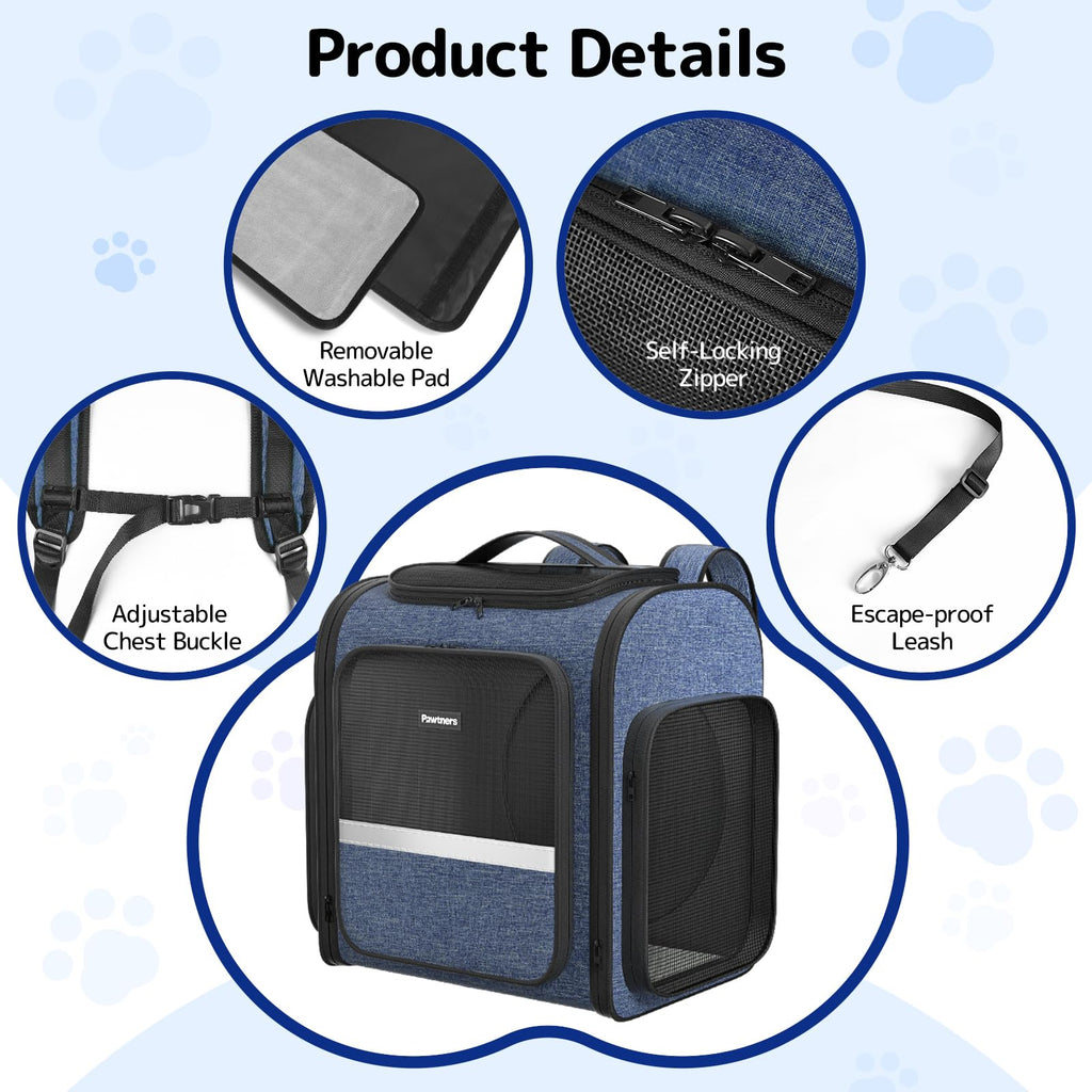 Cat Backpack with Play Tunnel S5081