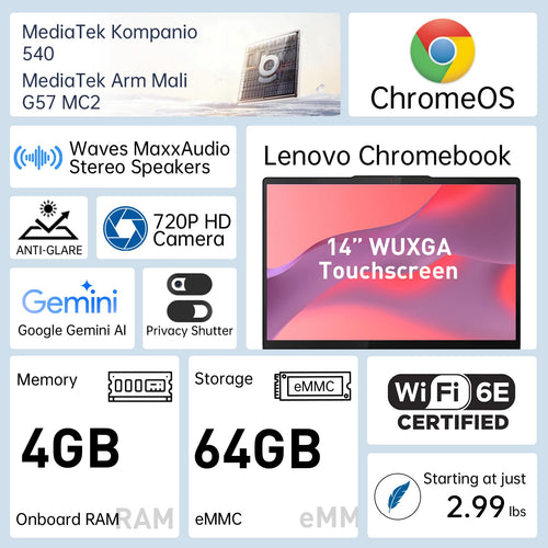 14" WUXGA Touchscreen Chromebook V65091