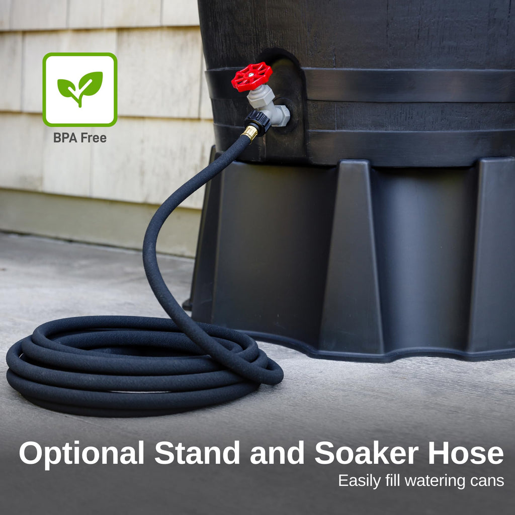50-Gallon Recycled Plastic Rain Barrel I65779