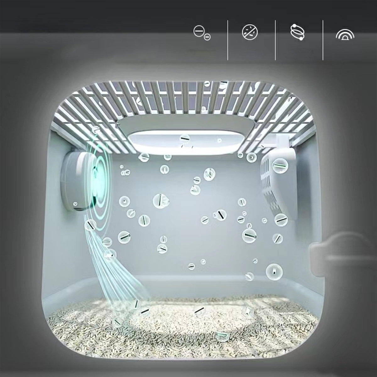 Fully Enclosed Extra Large Cat Litter Box M6896