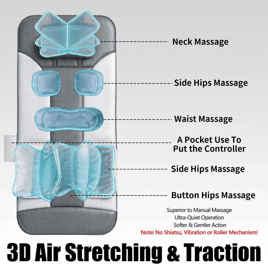 Foldable Full Body Stretching Massage Mat with Airbags D75691