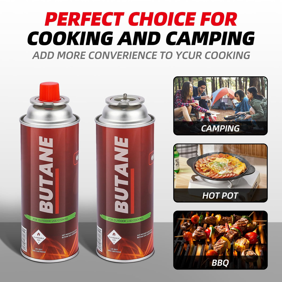 Butane Fuel Canister 12 x 8oz L692