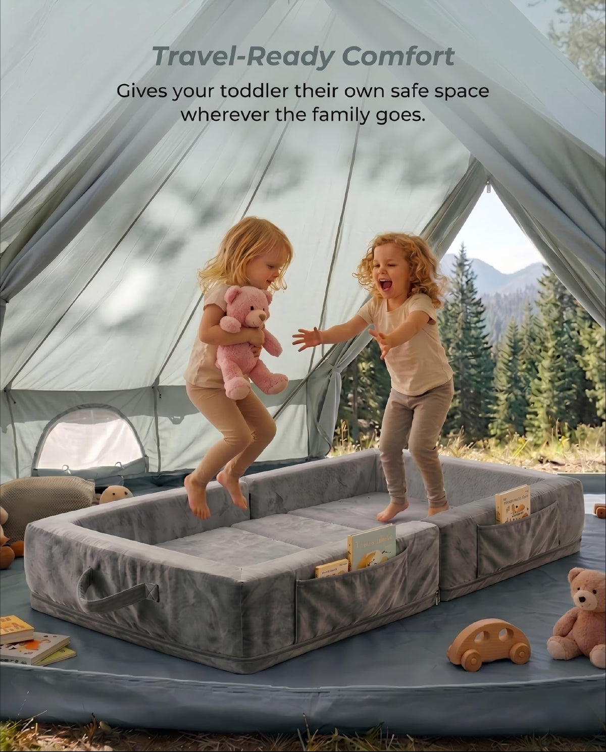 Portable Foldable Washable Toddler Travel Bed F346217