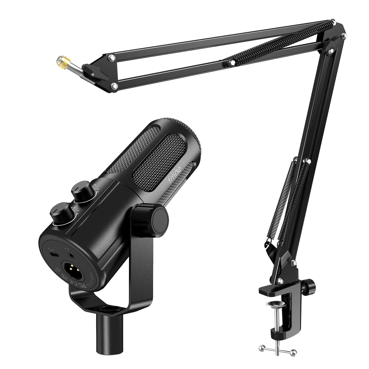XLR/USB Dynamic Microphone Kit with Boom Arm W183066