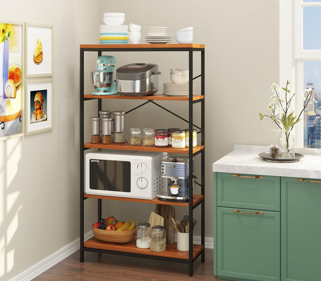 5 Tier Heavy Duty Freestanding Bookcase J337