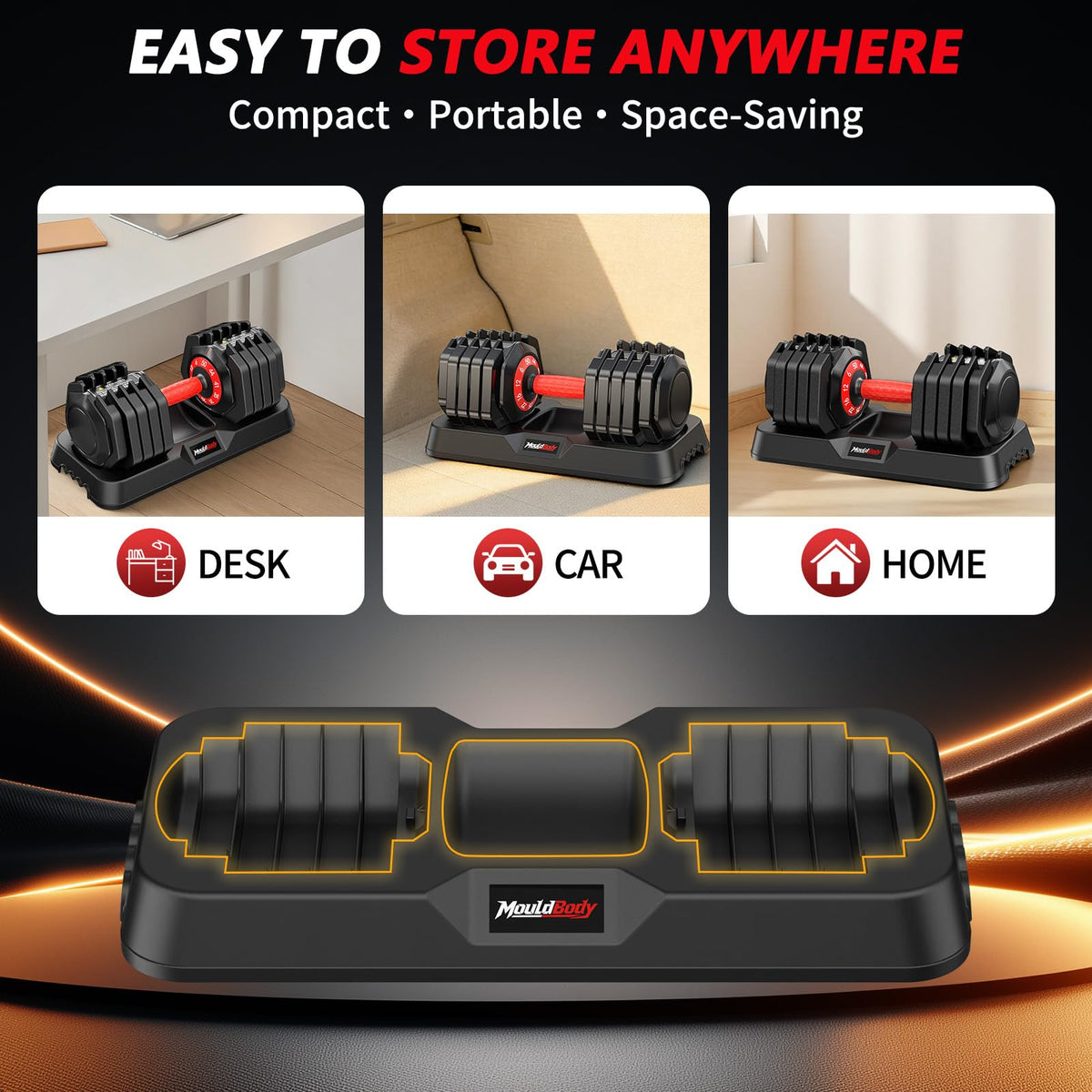 Adjustable Dumbbell Set 25 lb or 50 lb S700