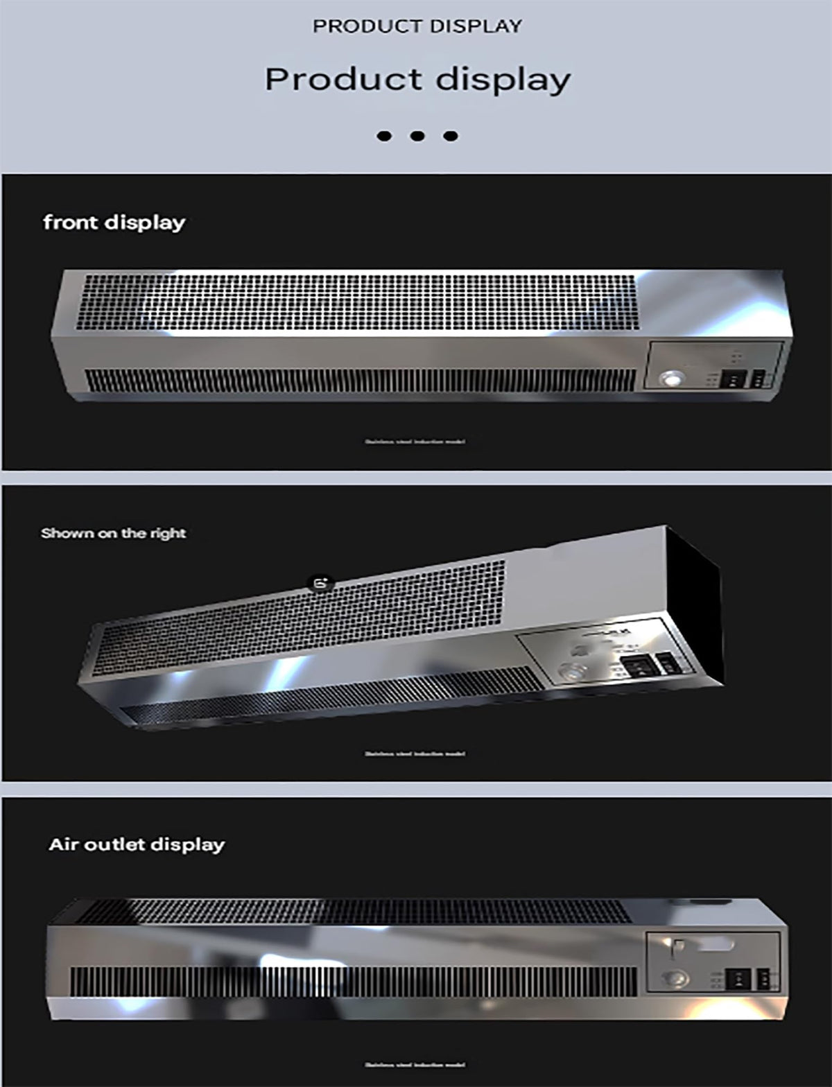 Elevator Air Curtain with Human Sensor Silver G9777