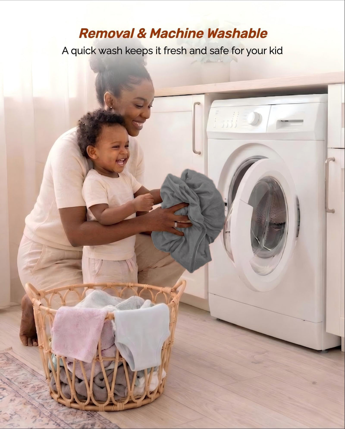 Portable Foldable Washable Toddler Travel Bed F346217