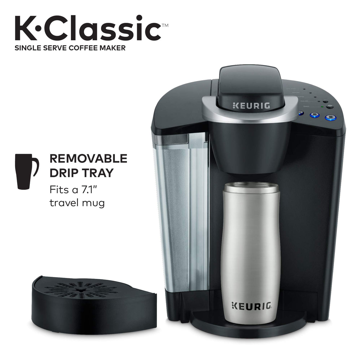 Black Single-Serve K-Cup Pod Coffee Maker F2281