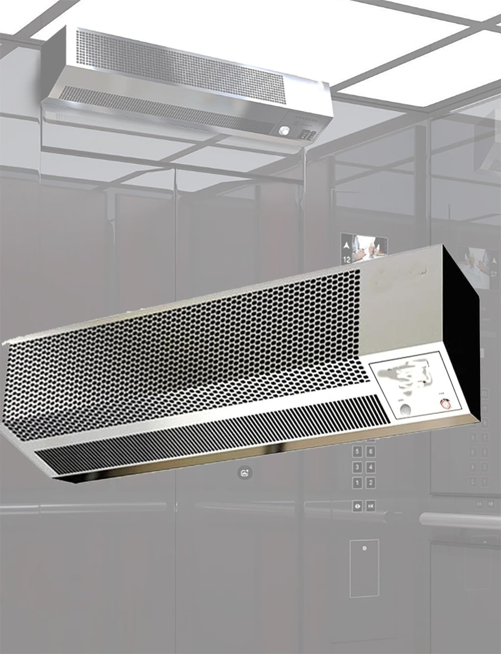 Elevator Air Curtain with Human Sensor Silver G9777