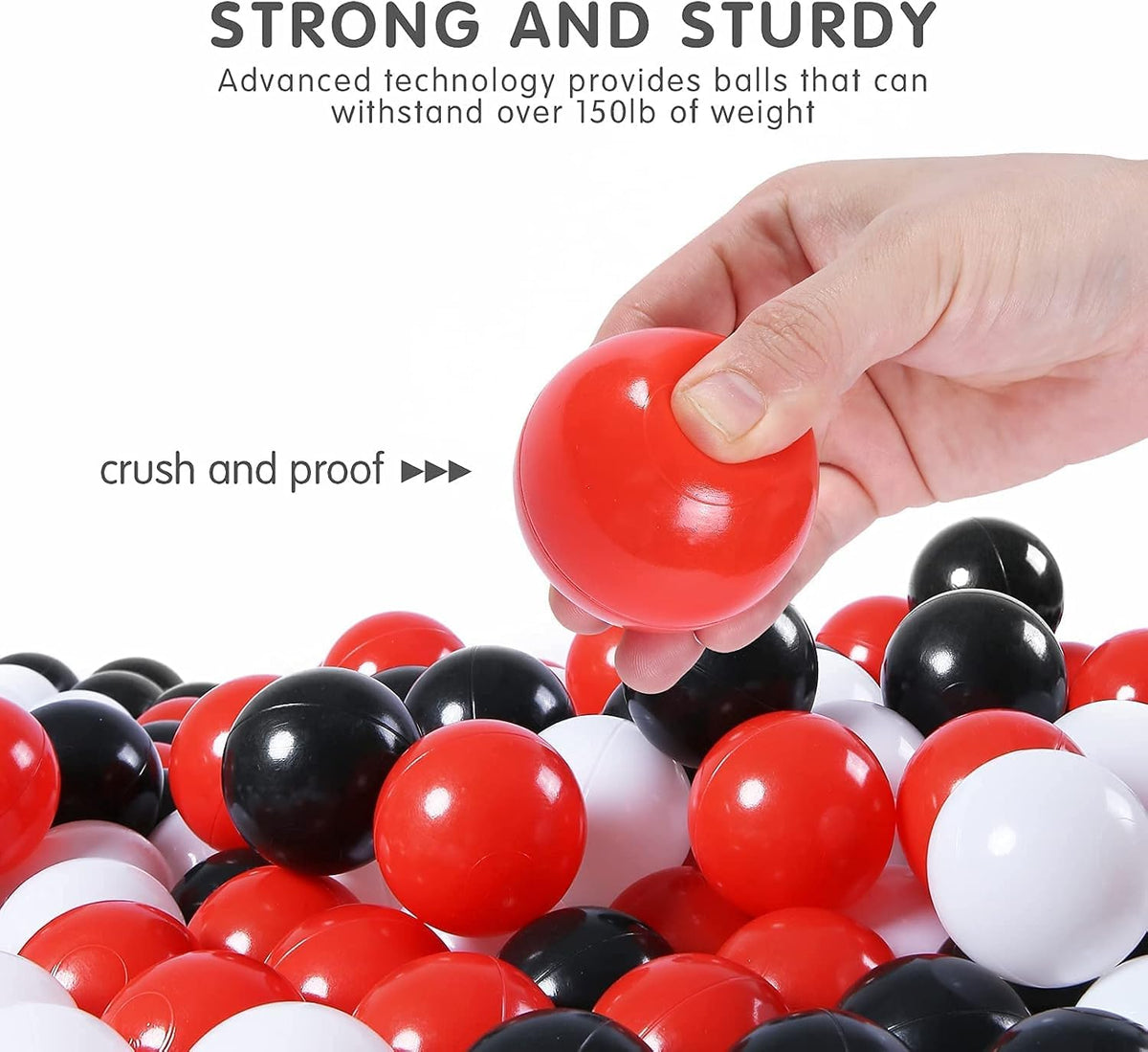 Plastic Balls for Ball Pit 50 100 200 pcs 2.2" Set S9608