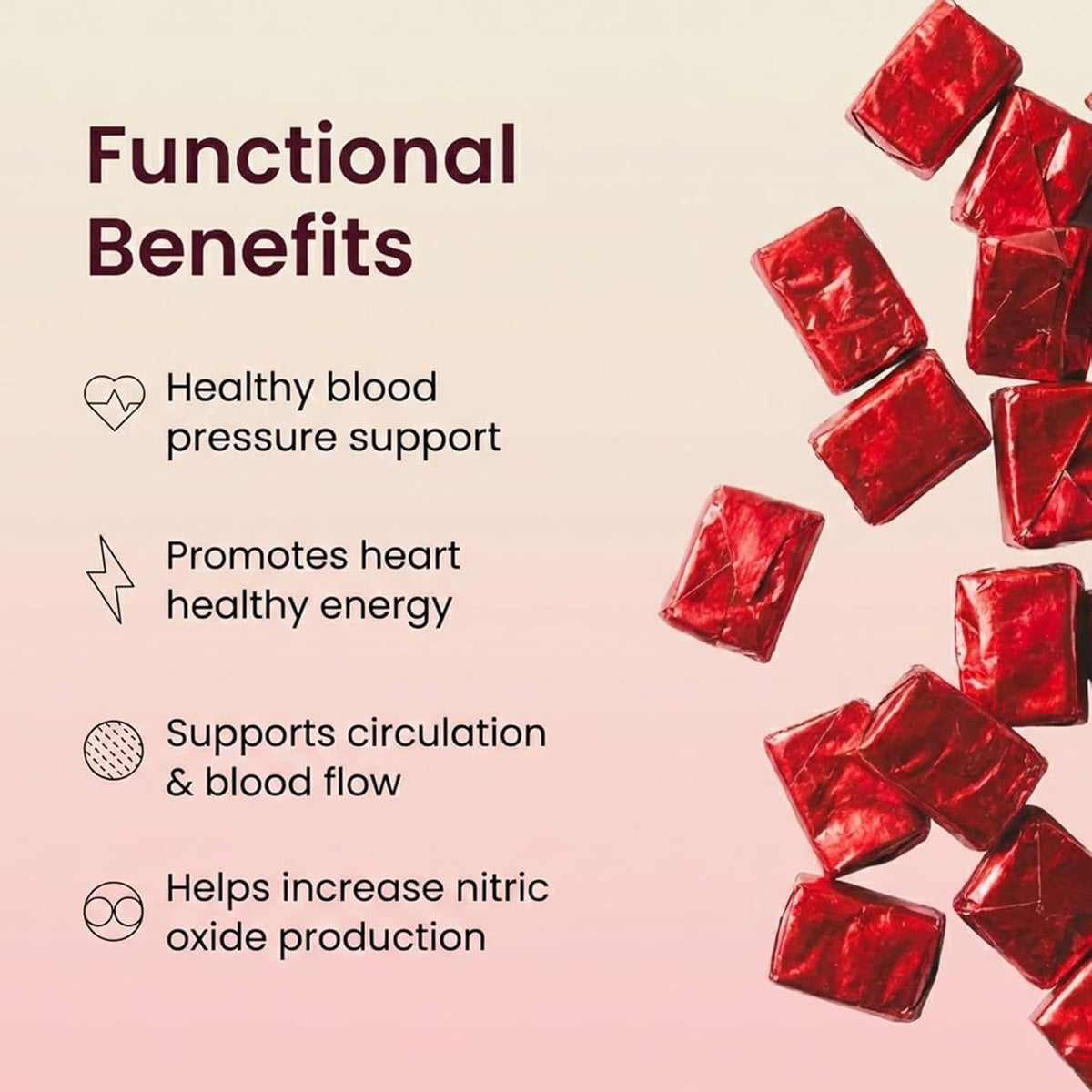 Beet Root Chews, Pomegranate Berry Flavor, 60 Chews R1493