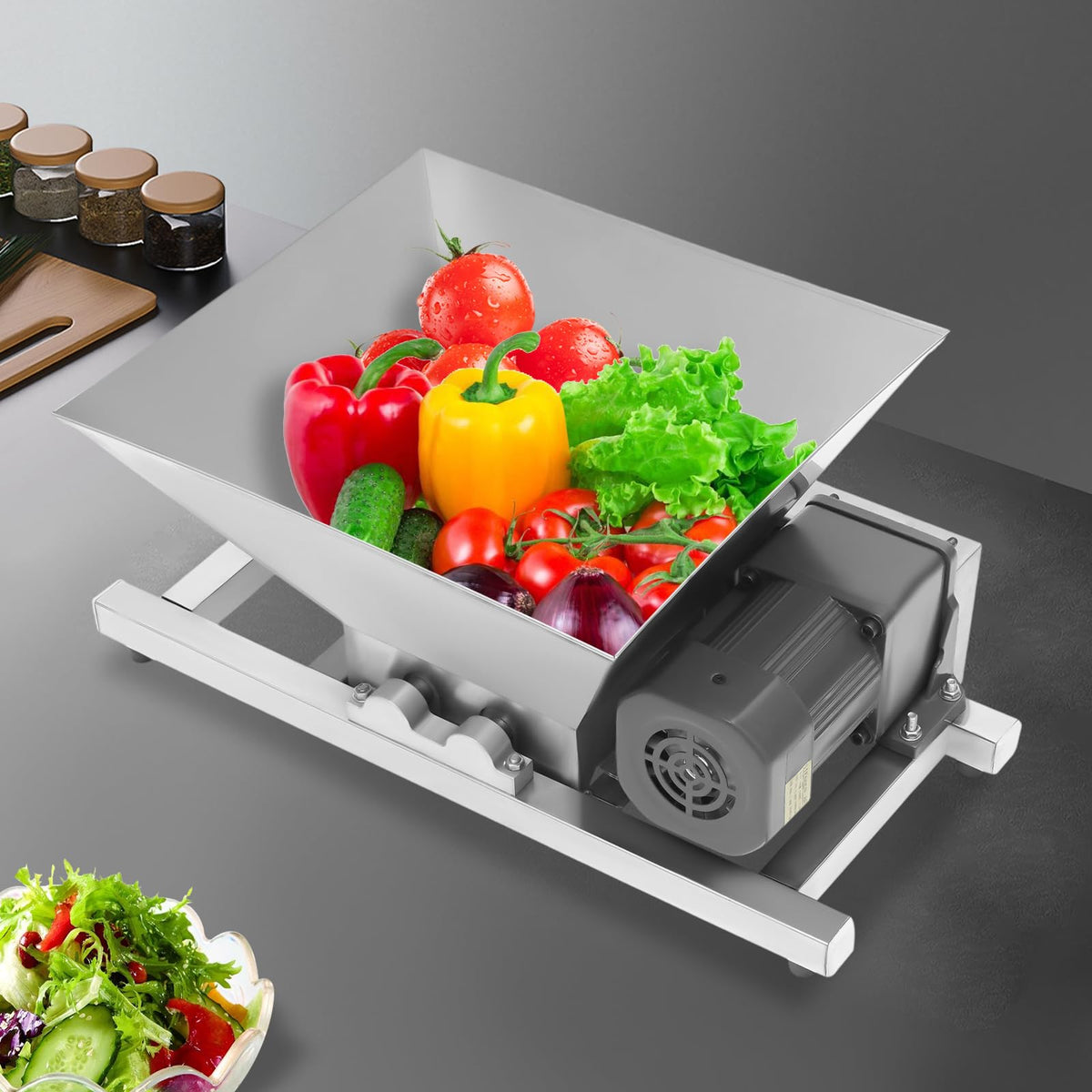 60W Stainless Steel 4L Fruit Crusher O2919