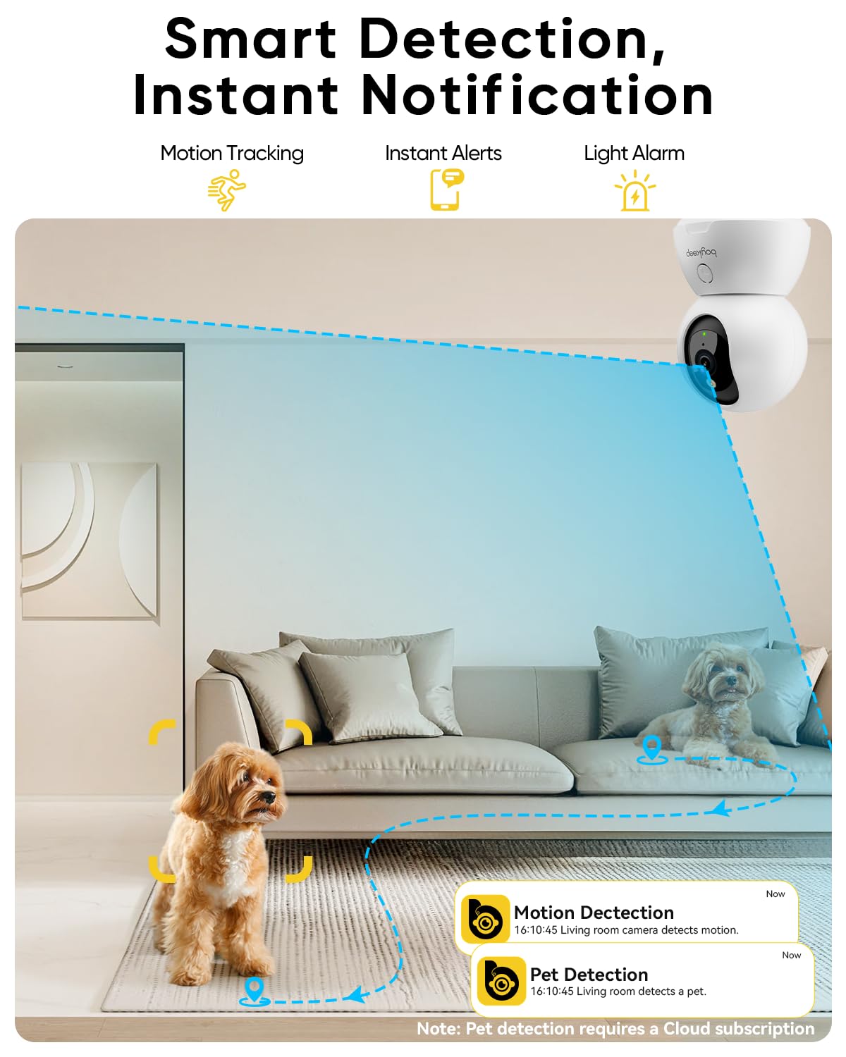 2K Indoor Security Camera 2-Pack with Night Vision N18730