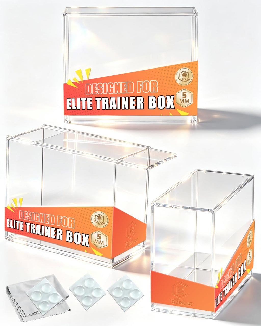 Acrylic ETB Protector Case 3 Pack T422