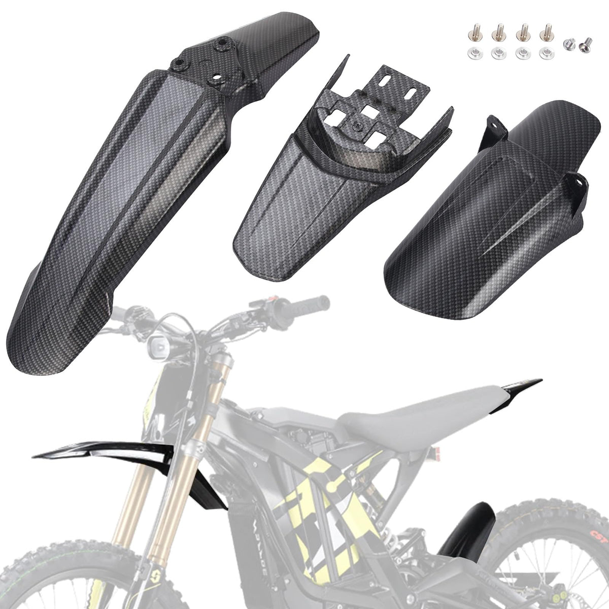 Black Front & Rear Fender Kit H775