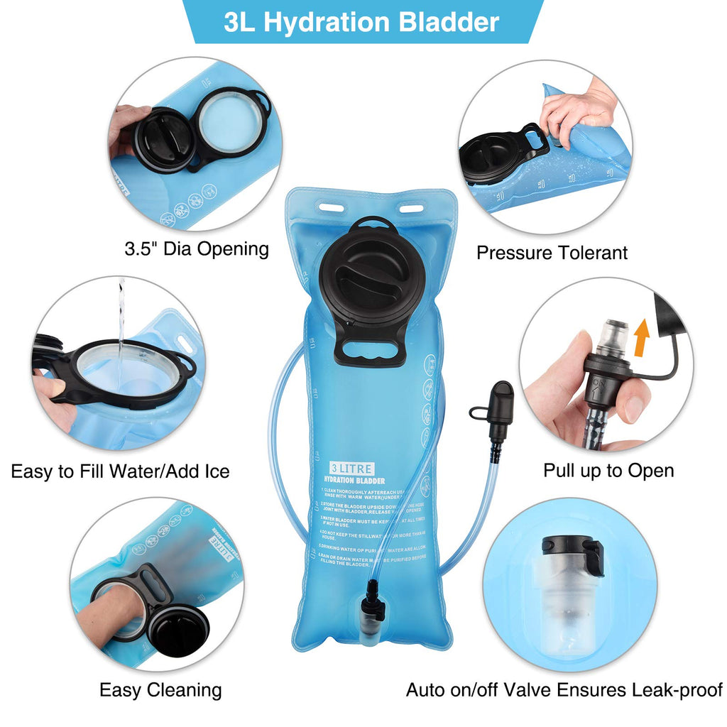 Hydration Backpack with 3L Water Bladder Y326