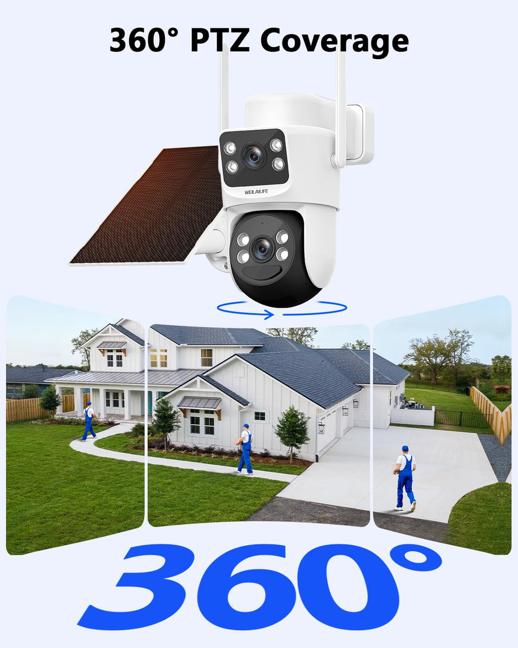 Wireless Security Camera System with 10" HD Monitor W1897