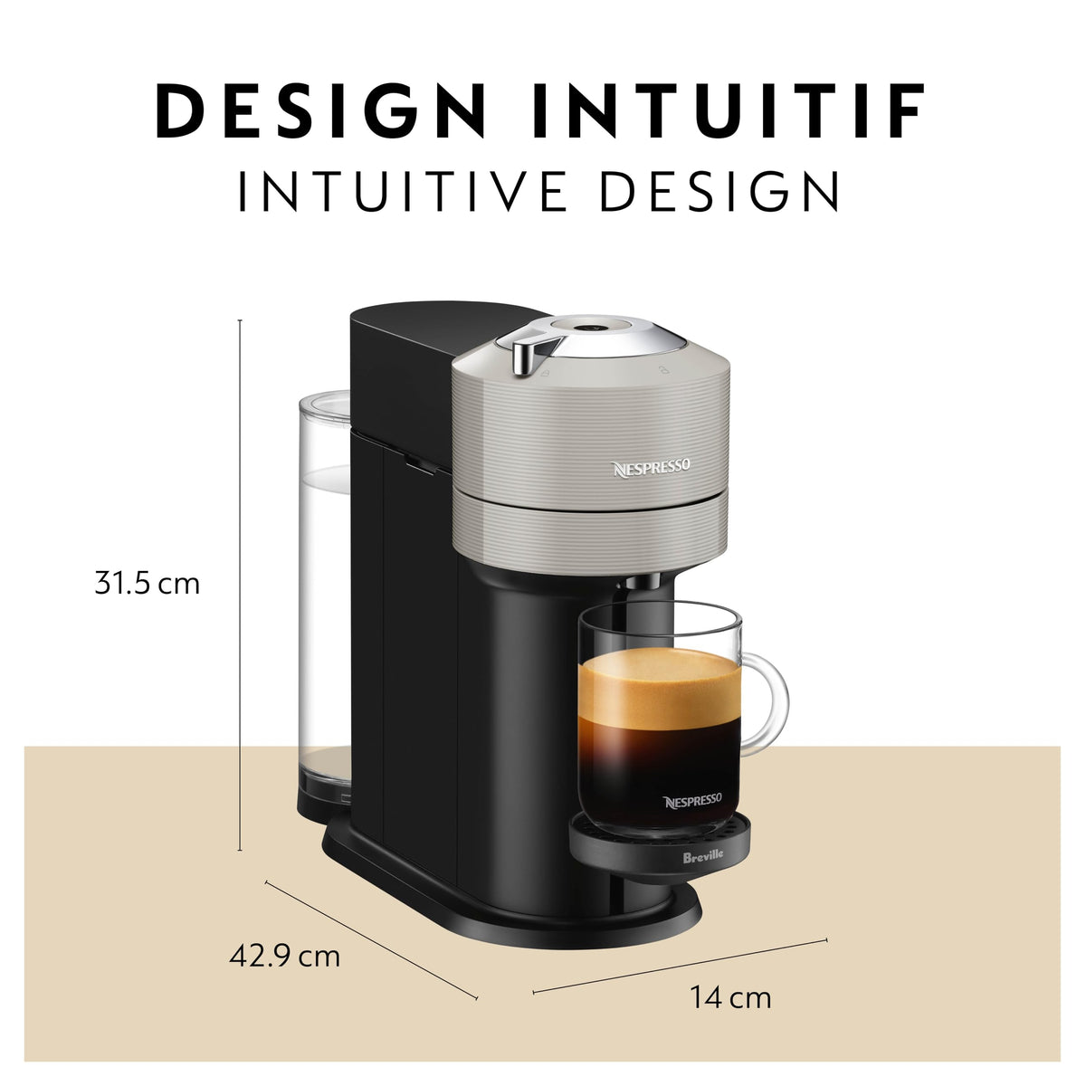 Light Grey Coffee & Espresso Maker C63771