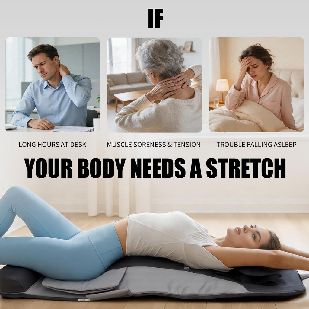 Foldable Full Body Stretching Massage Mat with Airbags D75691