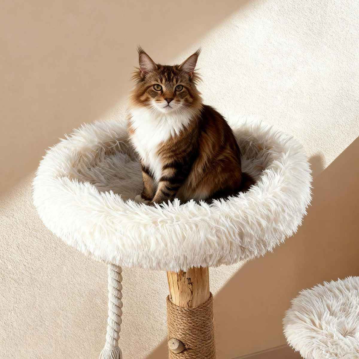 Modern Cat Tree Tower with Sisal Scratching Post T3794