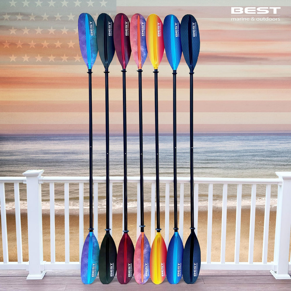 Carbon Fiber 2-Piece Kayak Paddle I119