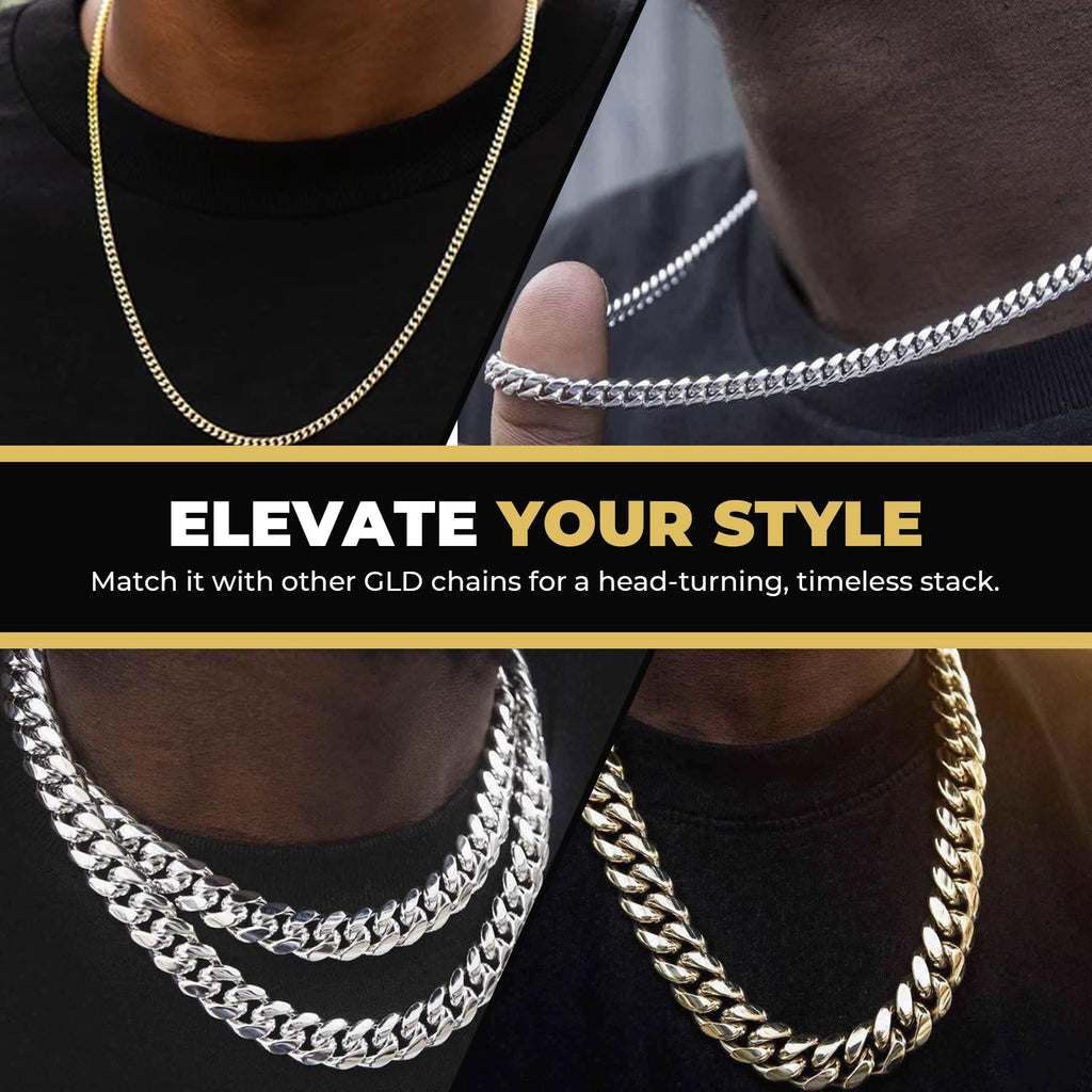 Gold-Plated Micro Cuban Link Chain M564